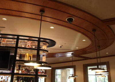 decorative AMC restaurant ceiling detail